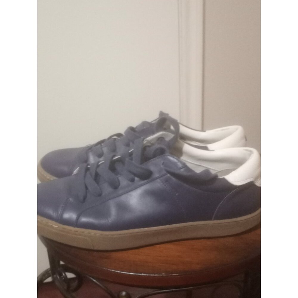 Coach Leather Court Sneaker Men’s Size 10.5 D Blue Lace Up Shoes - Picture 9 of 12